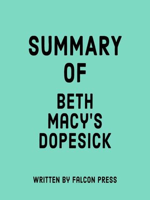 cover image of Summary of Beth Macy's Dopesick